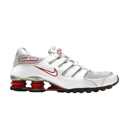 Shox NZ 'Neutral Grey Sport Red'